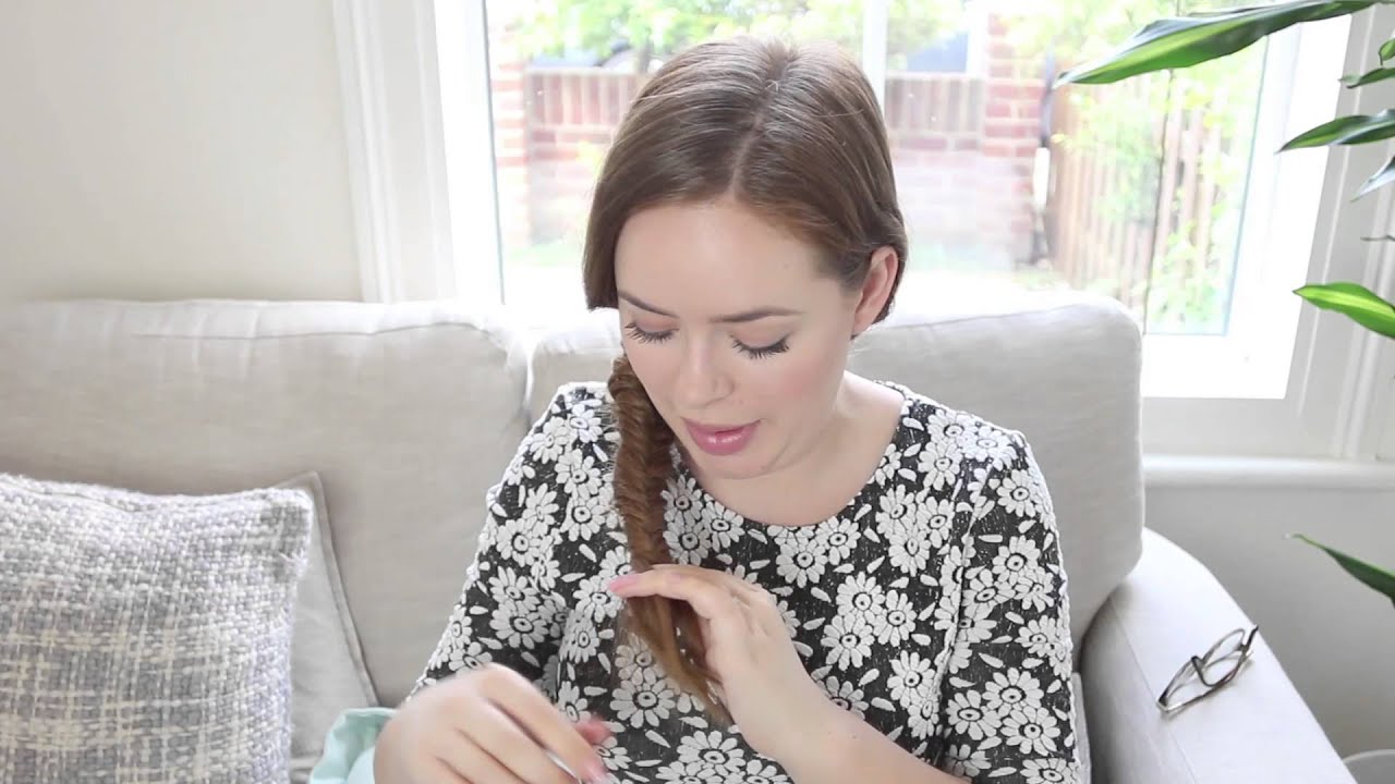 A braided fishtail bun prom hairstyle tutorial with Tanya Burr | Advertisement for ALL THINGS HAIR