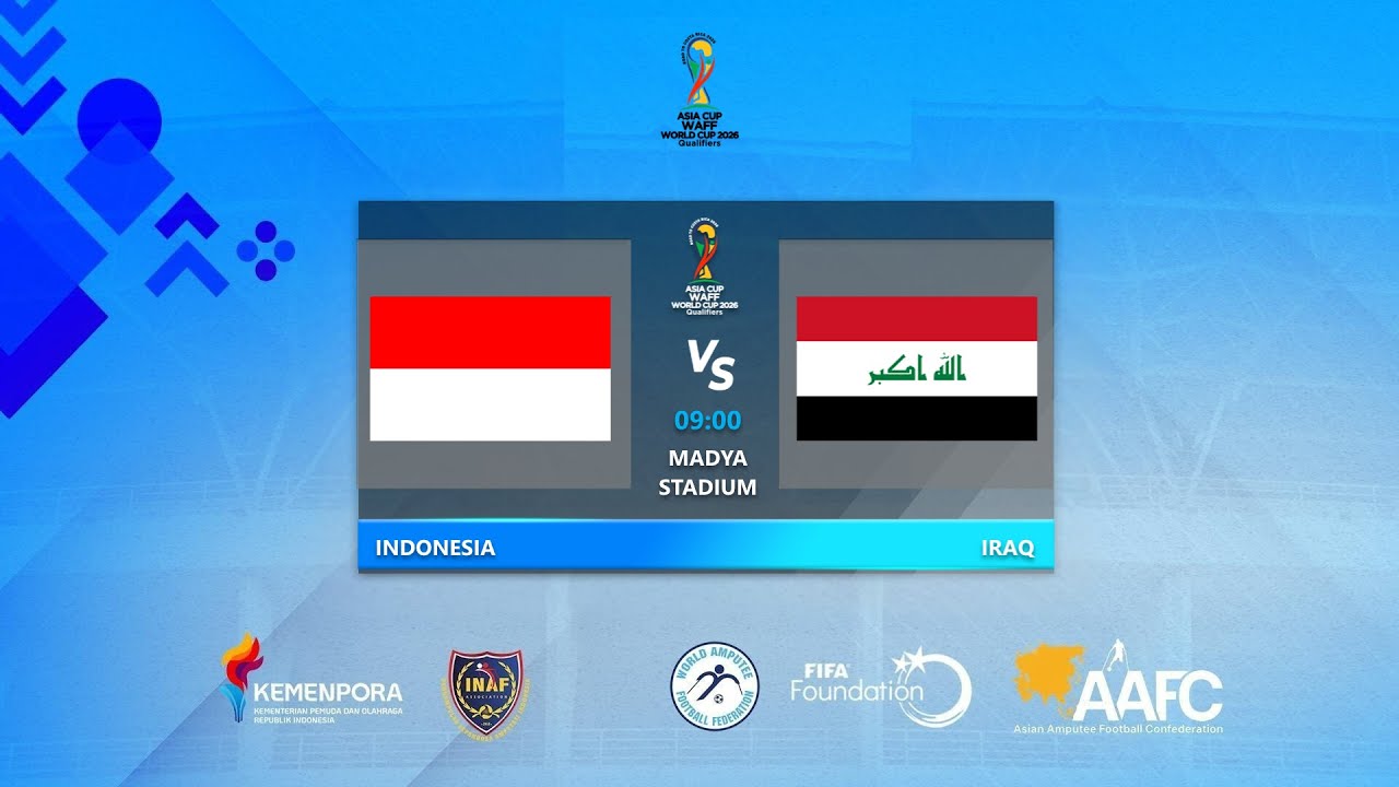 INDONESIA VS IRAQ ASIA CUP   WAFF WORLD CUP 2026 QUALIFIERS