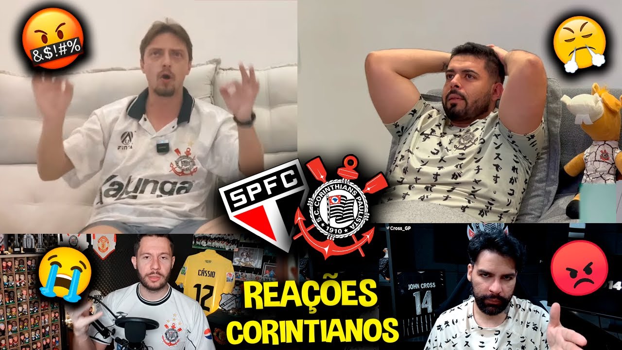 REAÇÕES dos CORINTIANOS FURIOSOS com a ELIMINAÇÃO - SÃO PAULO 2X0 CORINTHIANS [REACT COPA BR 2023]