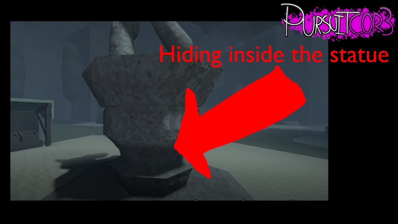 Hiding inside the statue on this map (PURSUITCORE)