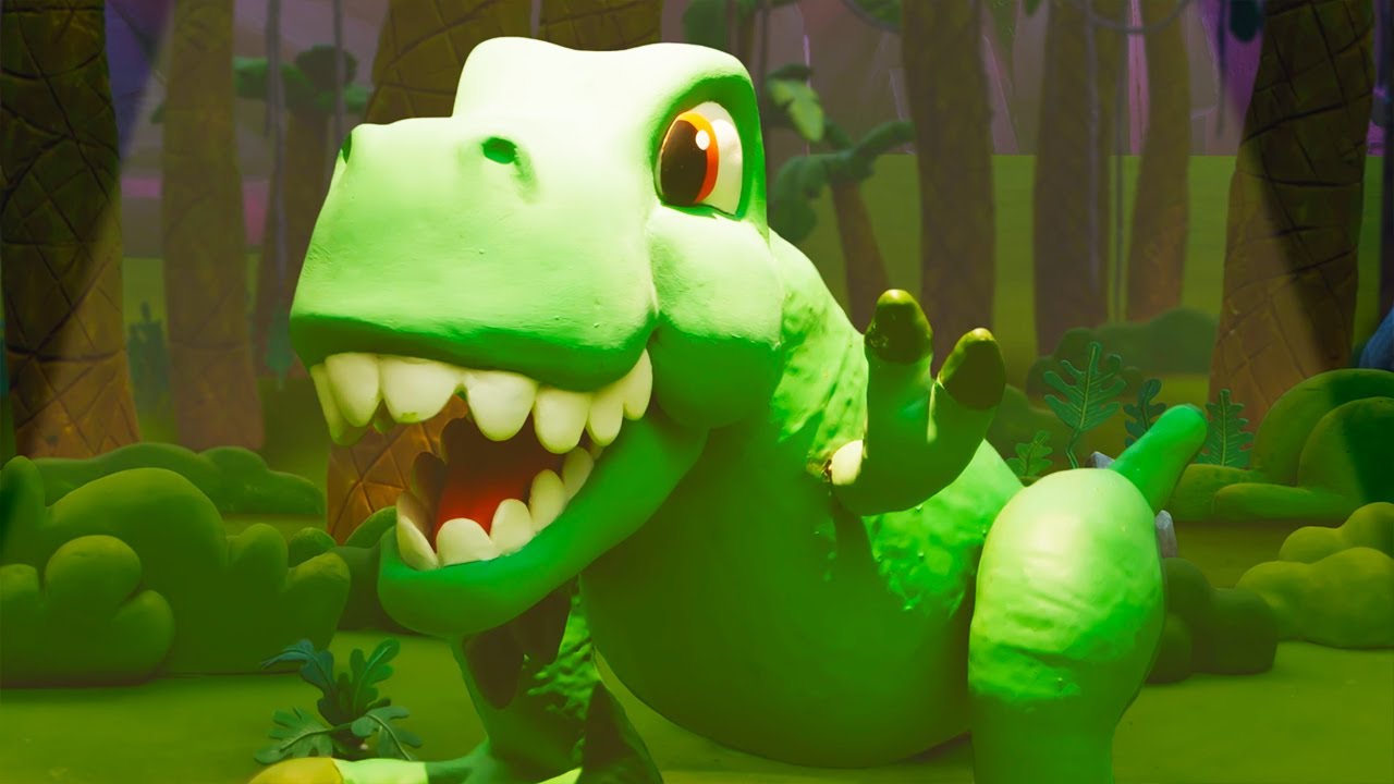 Dancing Dino 🦖 Funny Cartoons for Kids 💃 The Play-Doh Show ⭐️