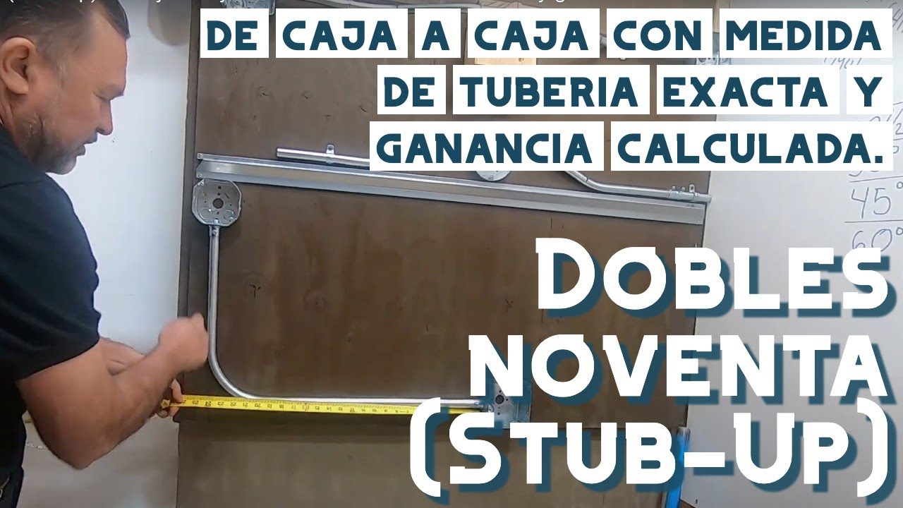 Dobles noventa(Stub Up) caja X caja con medida de tuberia exacta y ganancia - intermedio - Video #44