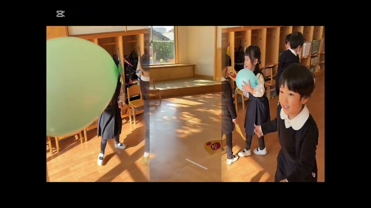 鳴海ヶ丘幼稚園「年少・黄組　伝承工作　羽根つき」