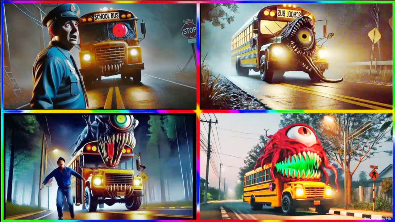 🎶🪅Monster School Bus Eater coffin dancce song #exe #tileshop