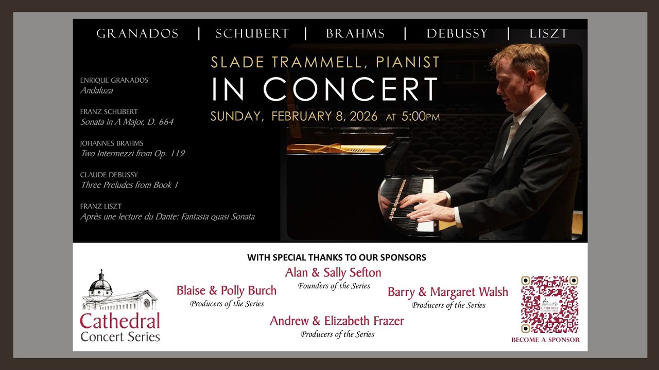 5:00 pm - Cathedral Concert: Slade Trammell, Pianist