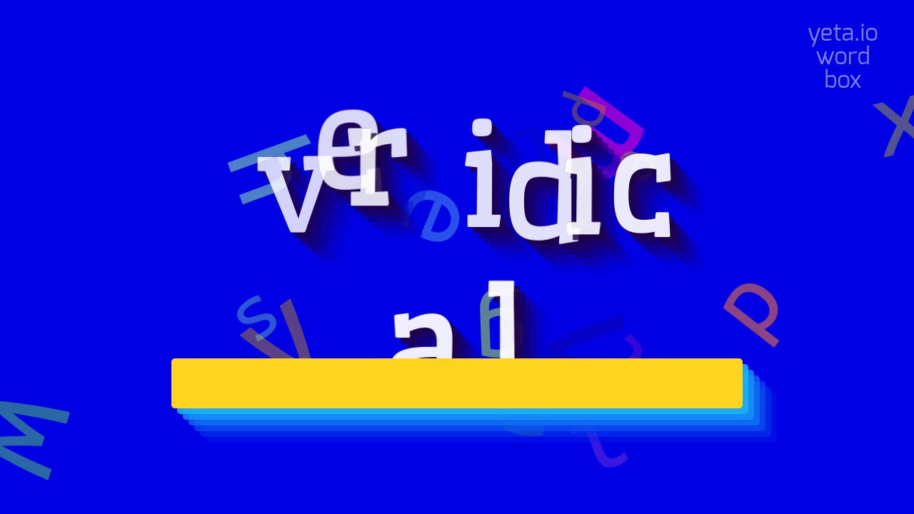 VERIDICAL - JAK TO WYŁOŻYĆ?  #prawdziwe (VERIDICAL - HOW TO PRONOUNCE IT? #veridical)
