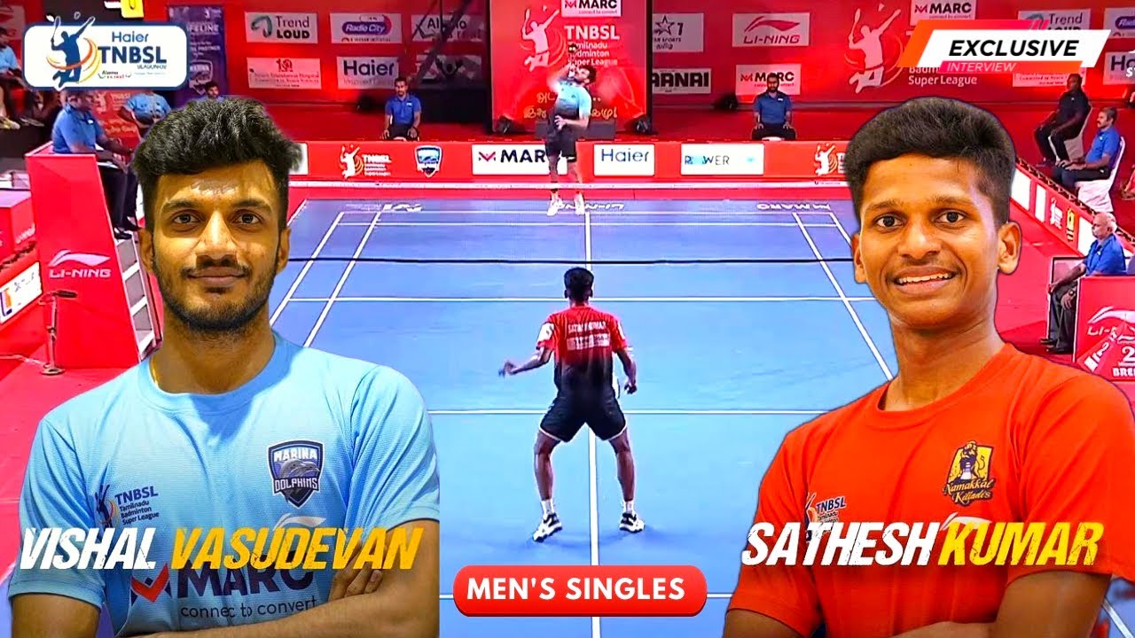 TNBSL 🤩| TAMILNADU BADMINTON SUPER LEAGUE 2022 - SEASON 2 | SATHISH KUMAR vs VISHAL VASUDEVAN