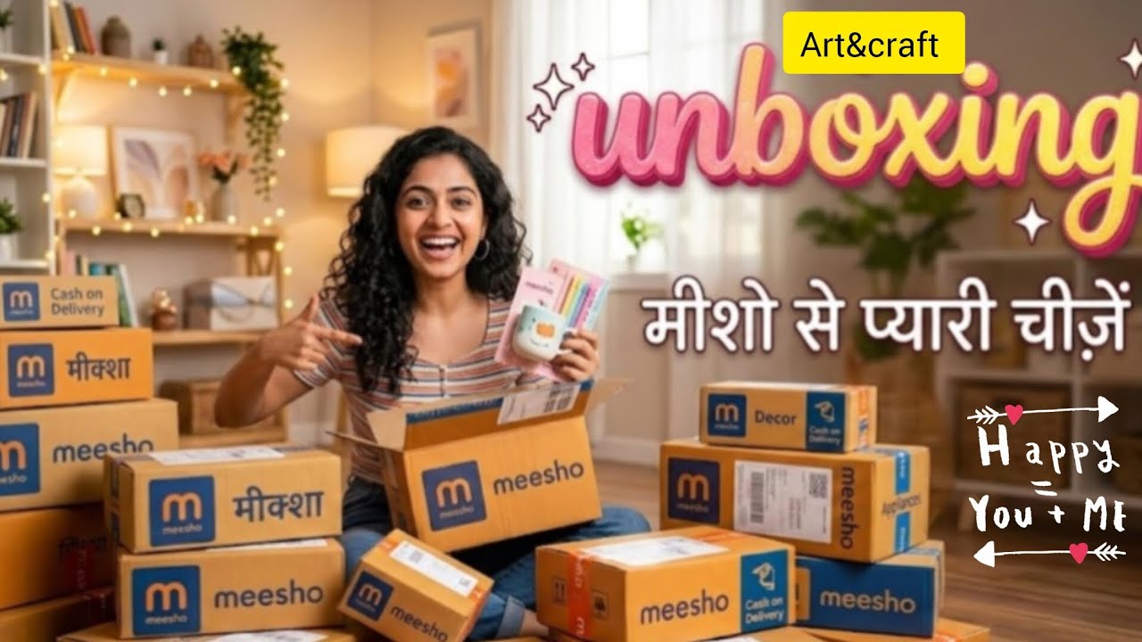 Unboxing my new art&craft supplies✨️ #minakshiyadavartgallery #unboxing #unique#artandcraft #youtube