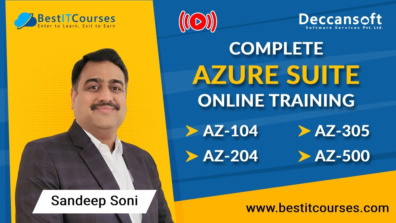 Complete Azure Suite Online Training | AZ-104, AZ-204, AZ-305 & AZ-500