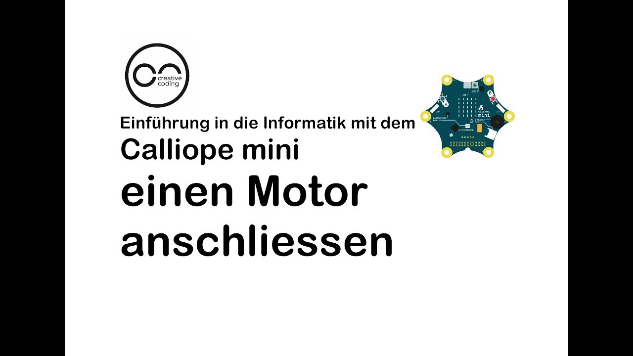 A 23 Calliope mini: Einen Motor anschliessen