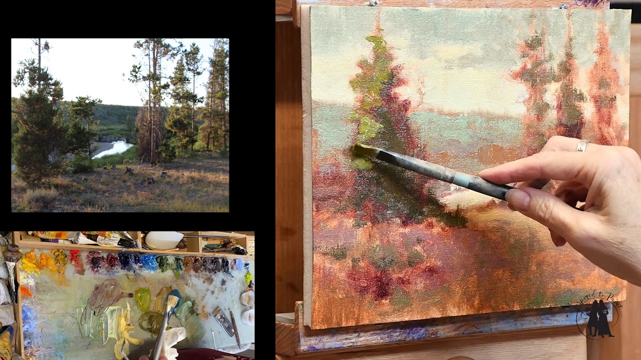 Painting Christmas Meadows Landscape with Shanna Kunz