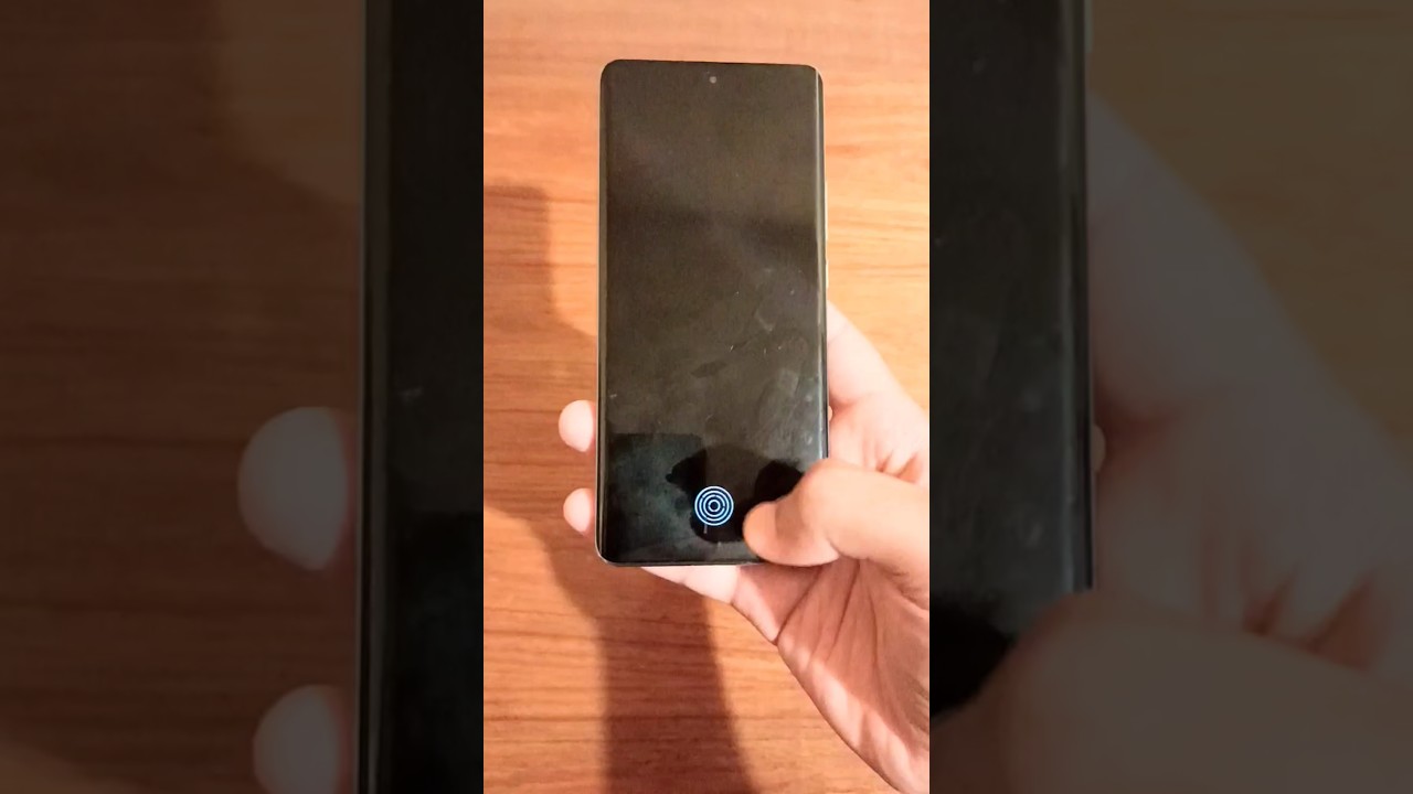 In display fingerprint scanner in oppo smartphone #shorts #viral