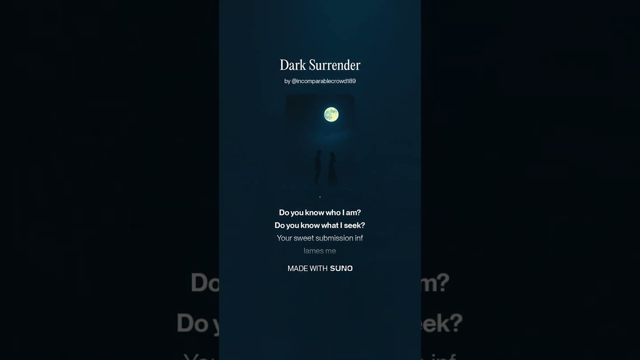 Dark Surrender #originallyrics #darkpop #neoclassical #music