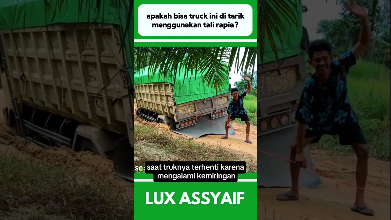 APAKAH BISA TRUCK INI DI TARIK MENGGUNAKAN TALI RAFIA? #shorts