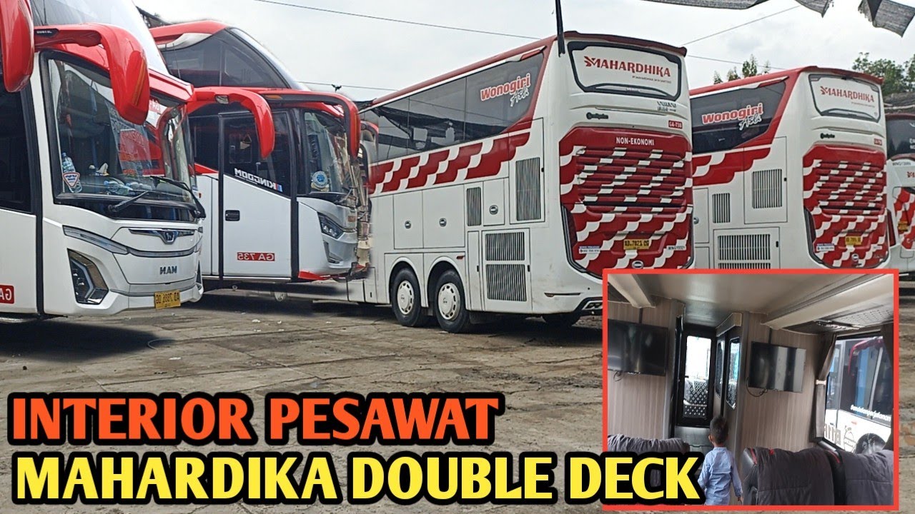 Liat Daleman Bus Mahardika Double deck Di Kamar Mandinya 