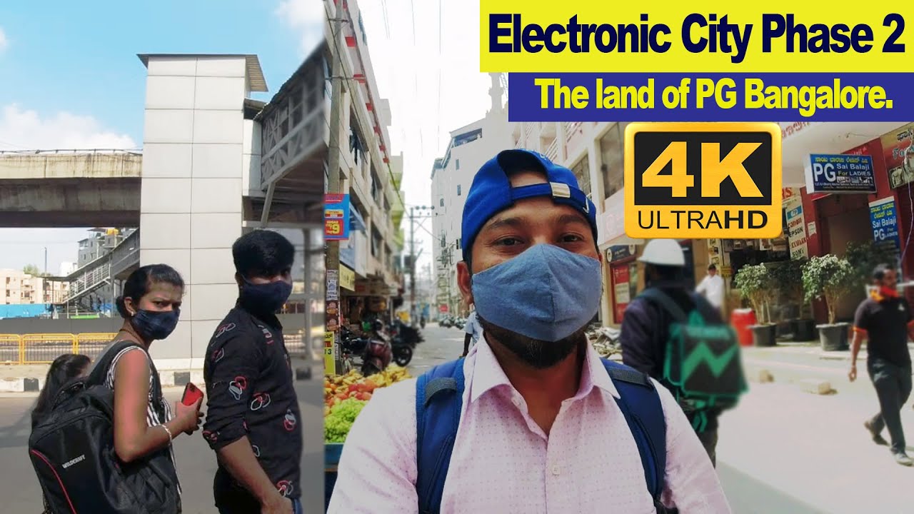 Electronic City Phase 2 Bengaluru Karnataka[560100] | Walk in electronic city 4K Hindi vlog 2023