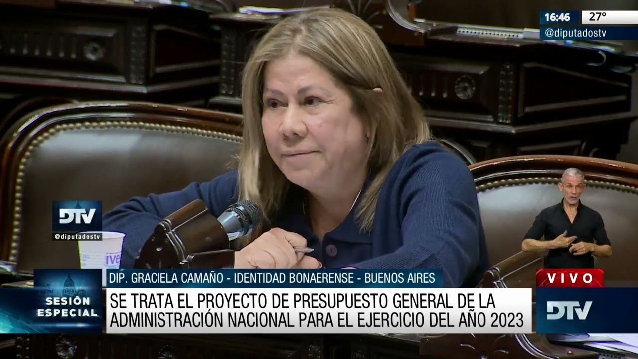 Diputada Cama&ntilde;o, Graciela - Sesi&oacute;n 25-10-2022