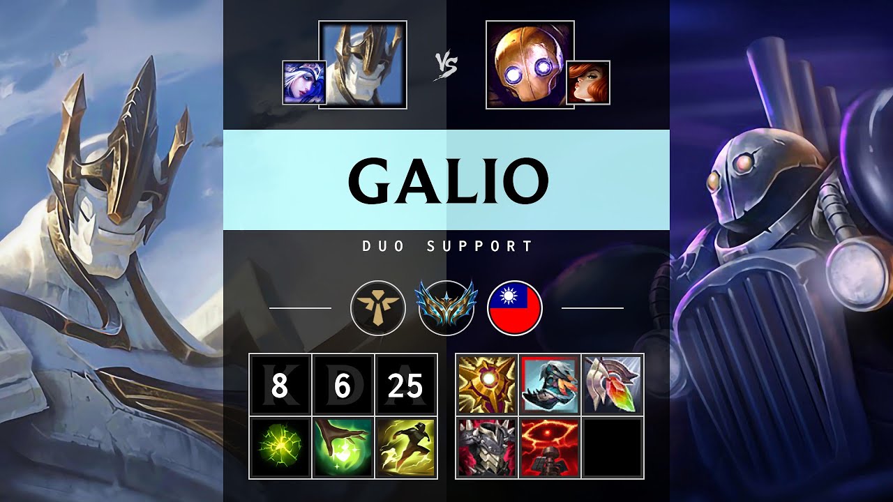 Galio Support vs Blitzcrank - TW Challenger Patch 25.19