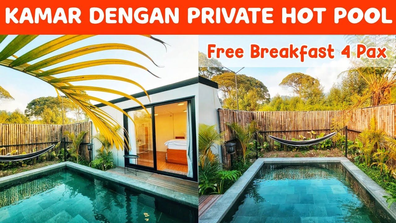 TEMPAT HEALING TERBARU‼️ TIAP KAMAR ADA KOLAM RENANG AIR HANGATNYA 🤩 | SONTEN RESORT CIWIDEY BANDUNG