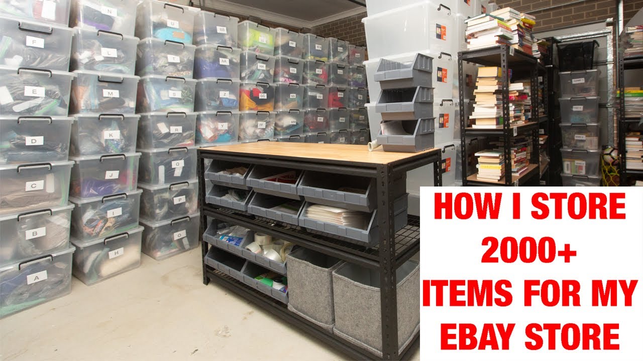 eBay Reseller | How I Store 2000 Item's for My eBay Store | eBay Packing Station