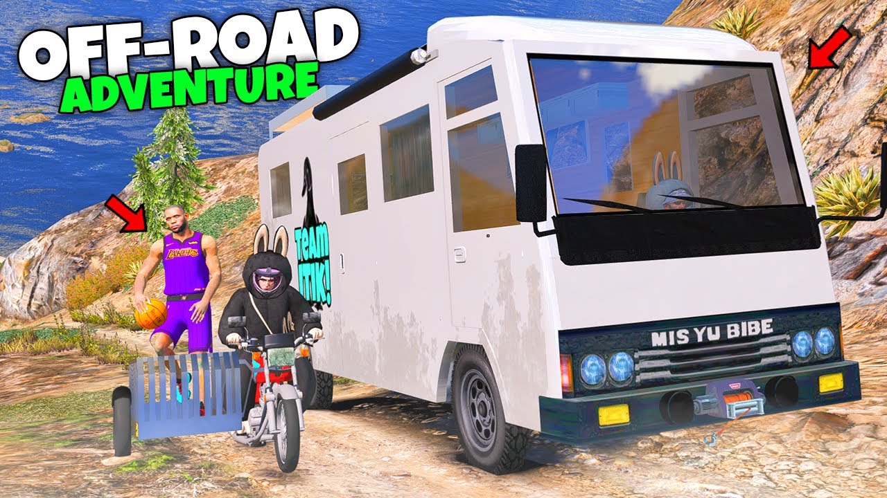INSANE OFF-ROAD ADVENTURE in GTA V Using the TEAM ITIK VAN w/ Snoopx & Lebron!