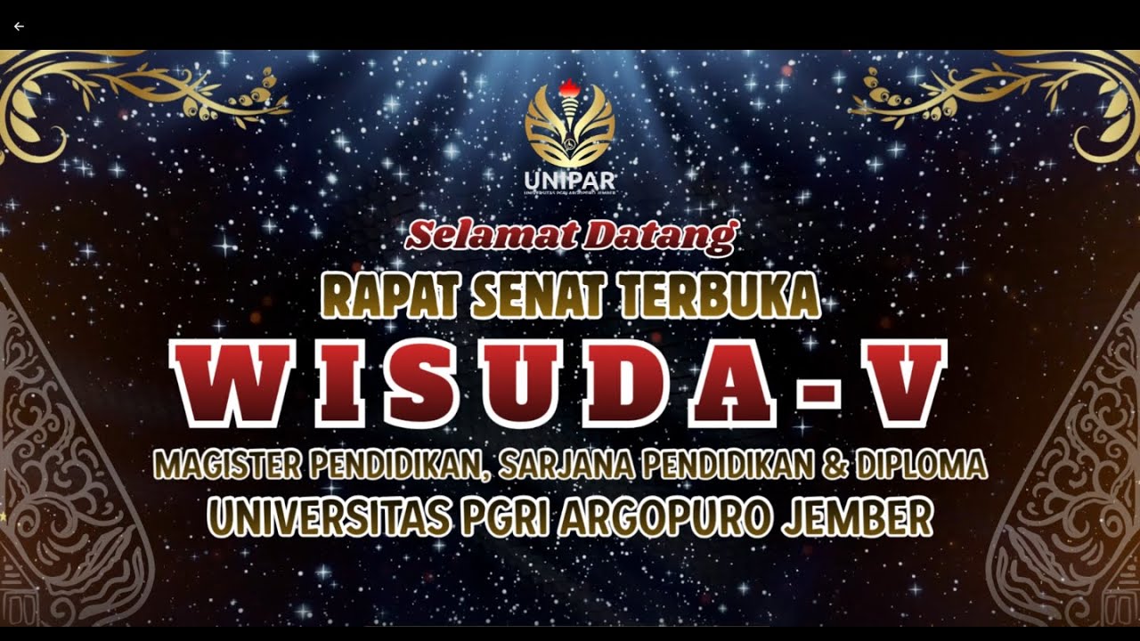 RAPAT TERBUKA WISUDA KE-V