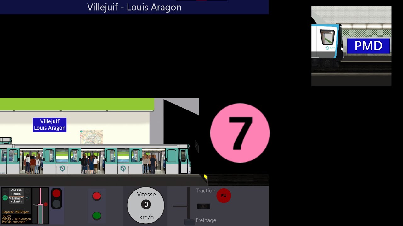 Paris Metro Driver (v3)/ Ligne 7/ MF77/ [ Non Commenté ]