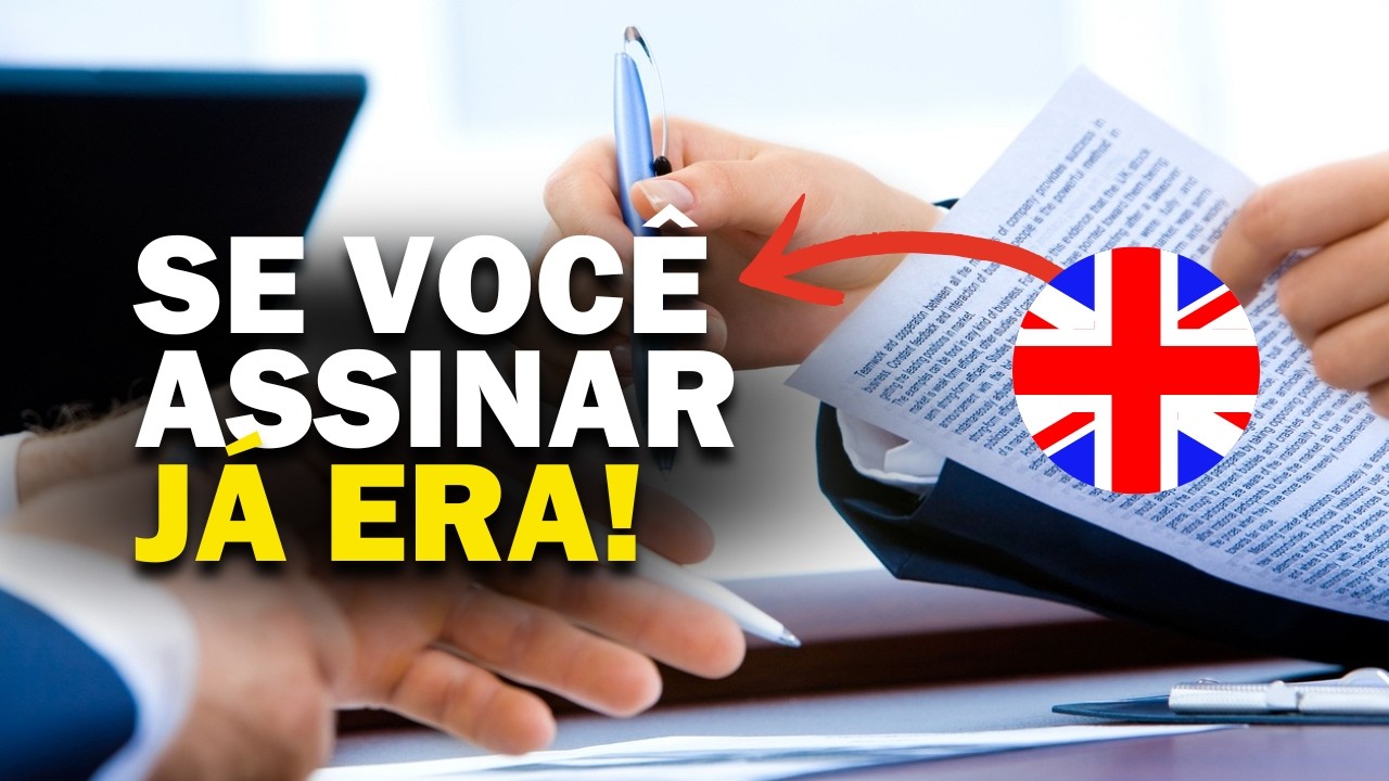 ATENÇÃO, SE VOCÊ ASSINAR ISSO NÃO TEM MAIS VOLTA
