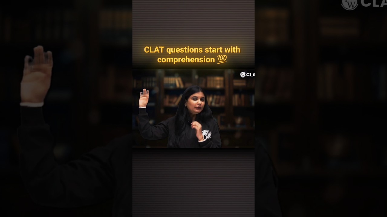 CLAT questions start with comprehension💯 