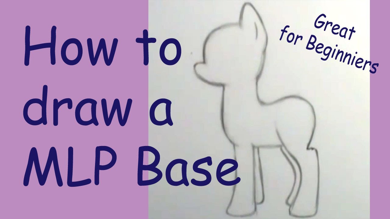 How to draw a My little Pony basic