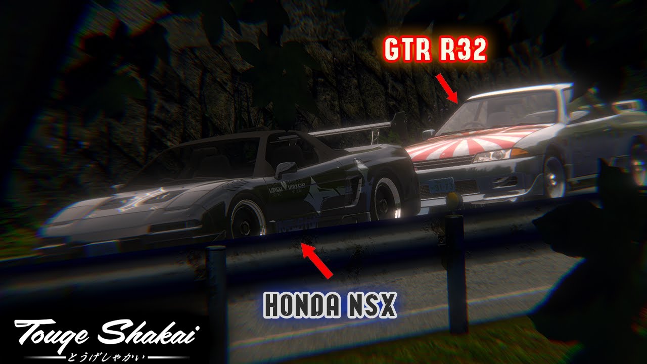 Honda NSX vs GTR R32 on Akina Downhill l Touge Shakai