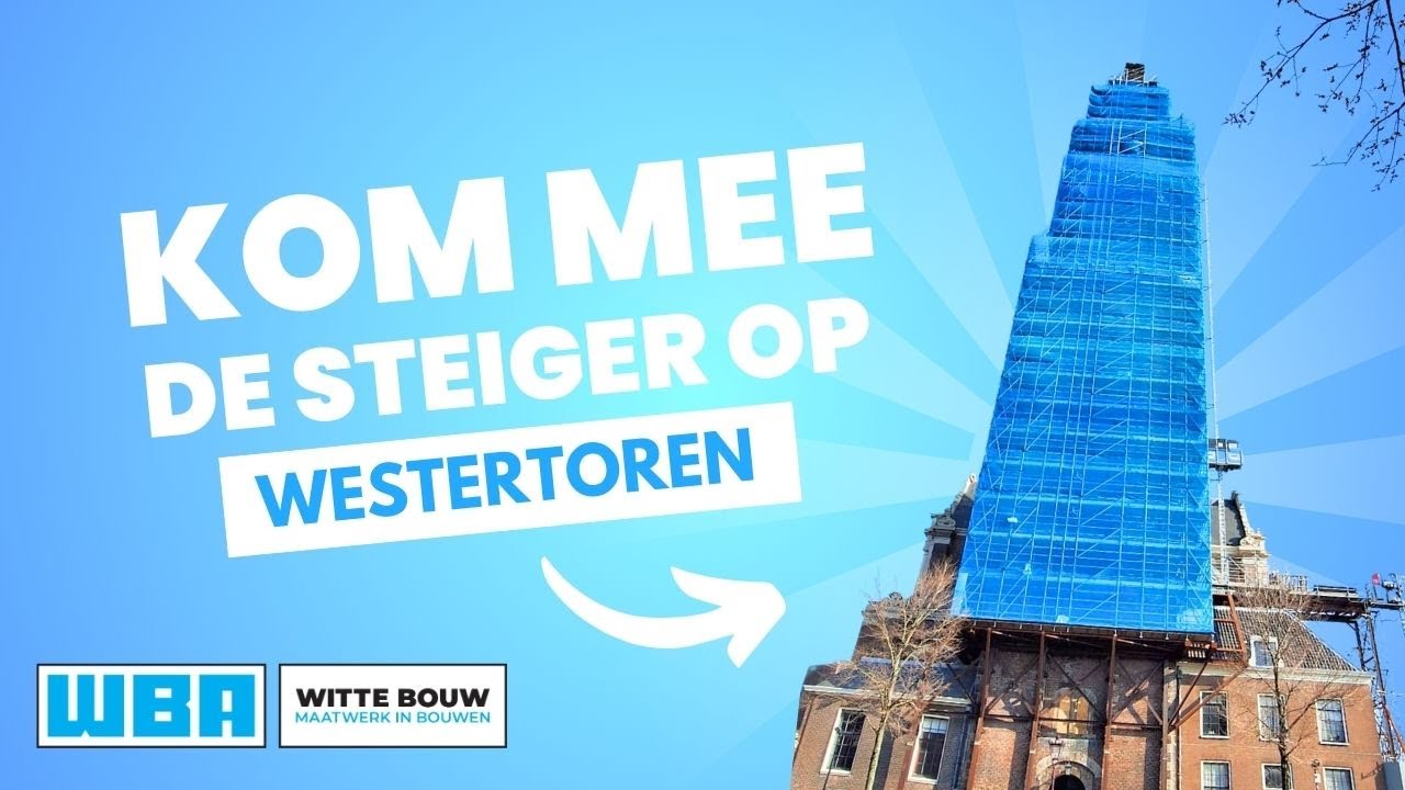 De steiger op met Witte Bouw | Westertoren