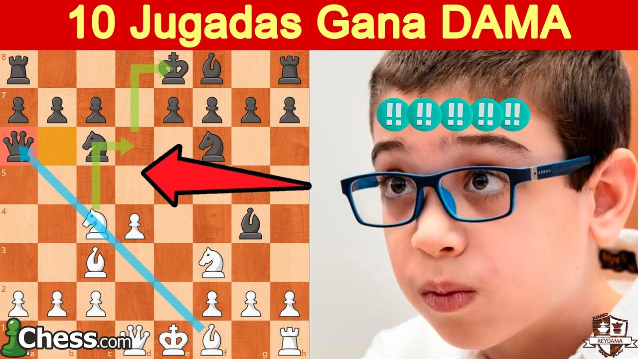 El Prodigio Faustino Oro Gana DAMA en 10 Movimientos! Da Jaque mate en 19 Jugadas