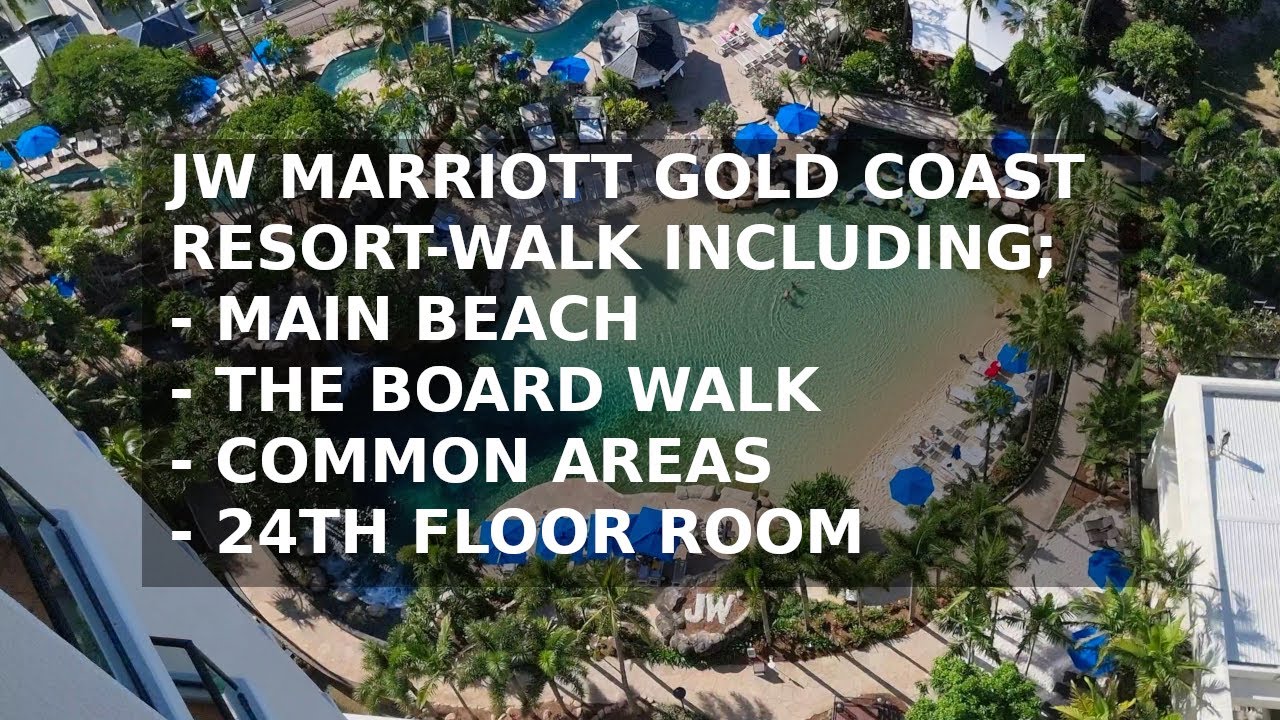 JW Marriott Gold Coast - Hotel Walk Through: AMAZING RESORT POOL. See What It's Really Like.