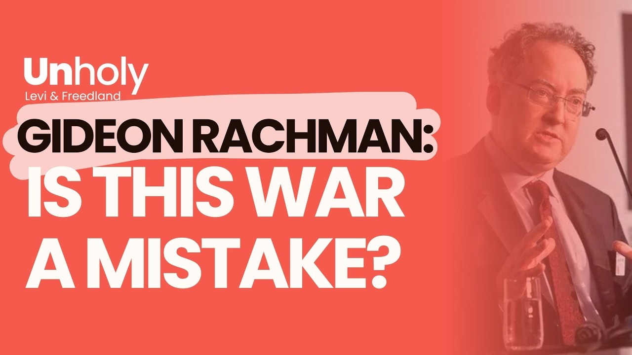 «Является ли эта война ошибкой?» — Гидеон Рахман (FT) об Иране, Трампе и событиях после войны.