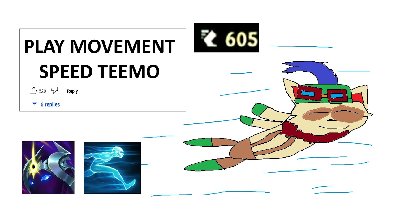 TEEMO WITH THE NEW COSMIC DRIVE GIVES HIM SPEED TO RUN AROUND STRATEGY