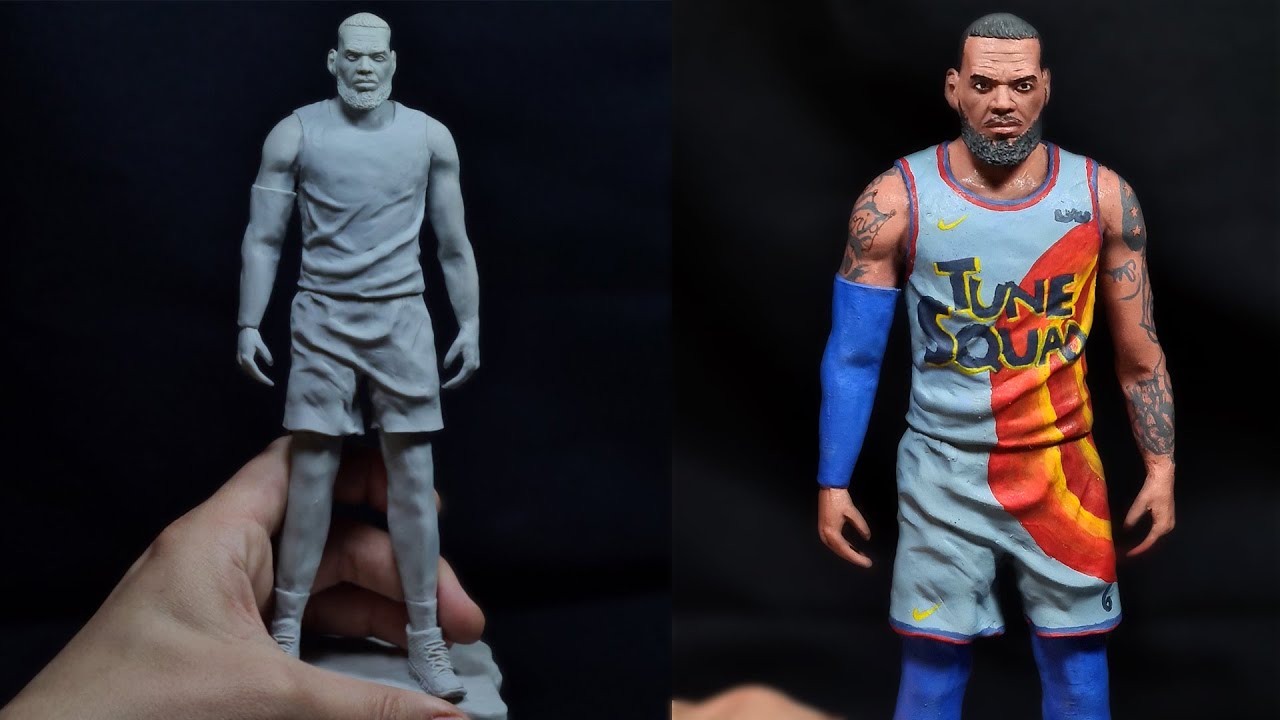 Sculpting LeBron James From 'Space Jam 2' In Polymer Clay