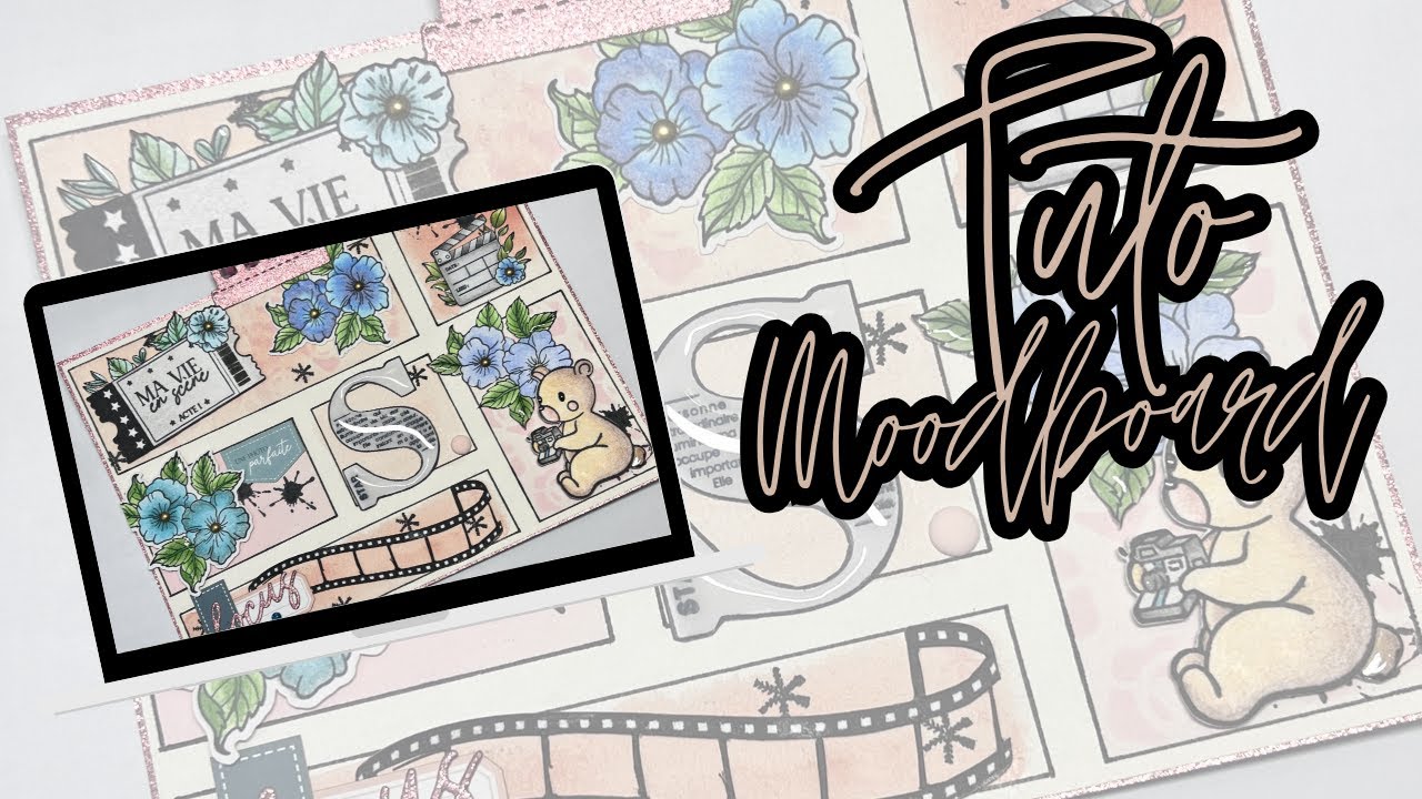 Tuto Moodboard @scrapdidi @marquezibuline #diy #tuto #scrapbooking #scrap