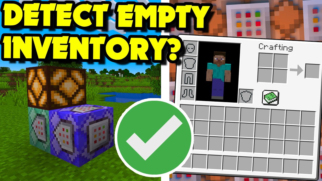 How to Detect an Empty Inventory in Minecraft Using Command Blocks (Minecraft Command Blocks)