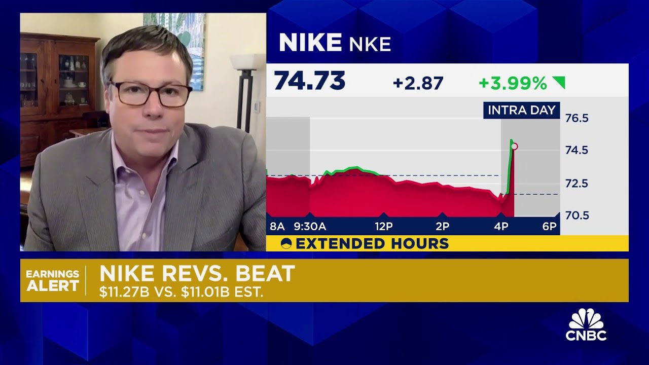 Nike shares pop on earnings beat