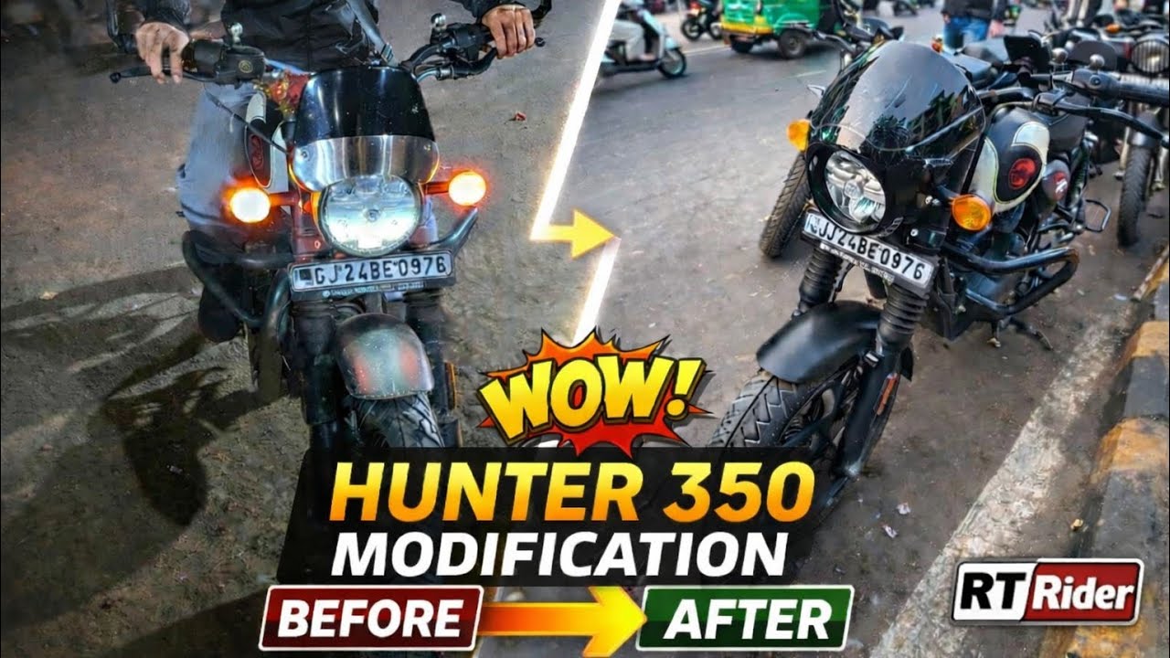 Hunter 350 Modification #motovlog 