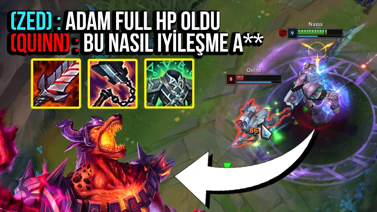 SEZON 11 MAKSİMUM CAN &Ccedil;ALMA KAN İ&Ccedil;EN NASUS - League of Legends