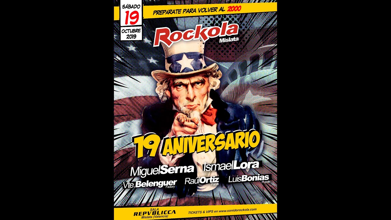 ROCKOLA MISLATA CD Promo 19 Aniversario (19-10-2019) Miguel Serna
