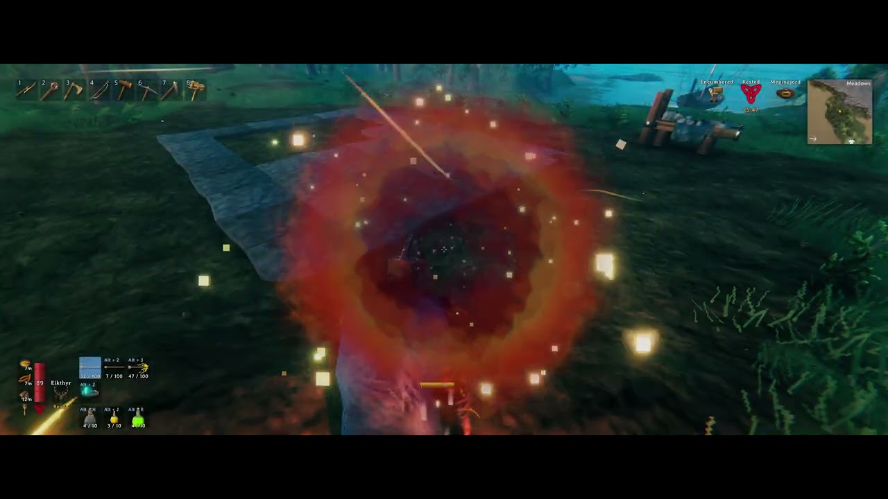 Valheim Longplay No Commentary New PC 3440x1440 'Hardmode' S2E5 Settling Down