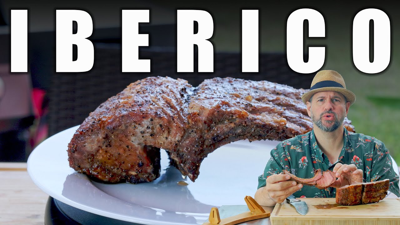 Grilled Iberico Pork RIb Rack! | The Best Pork EVER with a simple NOT chimichurri Sauce...For 10k!