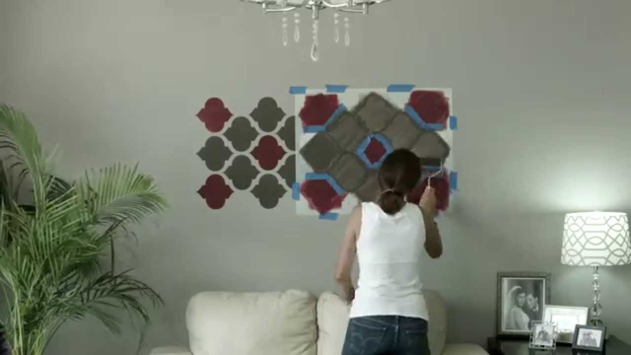 Como crear un detalle decorativo con plantillas