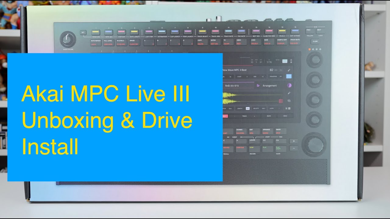 Распаковка Akai MPC Live III и установка на диск