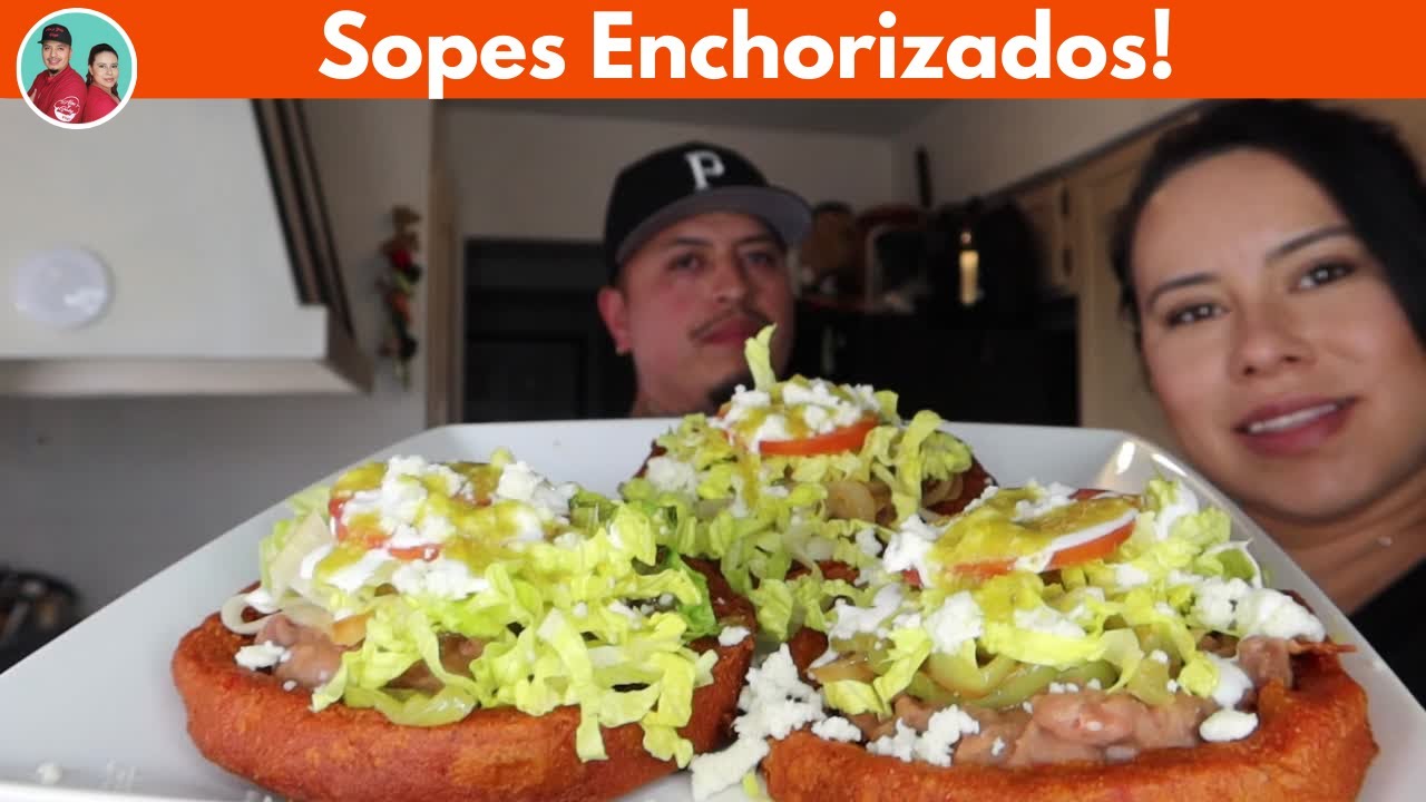 SOPES ENCHORIZADOS CON SALSA DEL DIABLO| RECETA