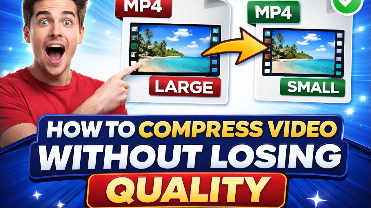 How To Compress Video Without Losing Quality | Reduce Size Easily (2026)