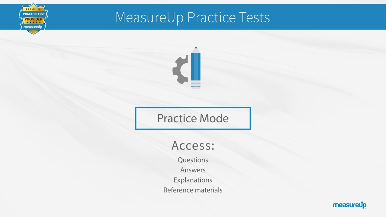 What is a MeasureUp Practice Test?